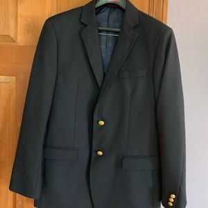 Boys Navy Blue Dress Jacket/Blazer- Size 16 by Gilberto-like new worn once